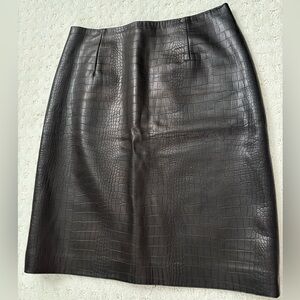 Vintage Danier Couture Leather Skirt